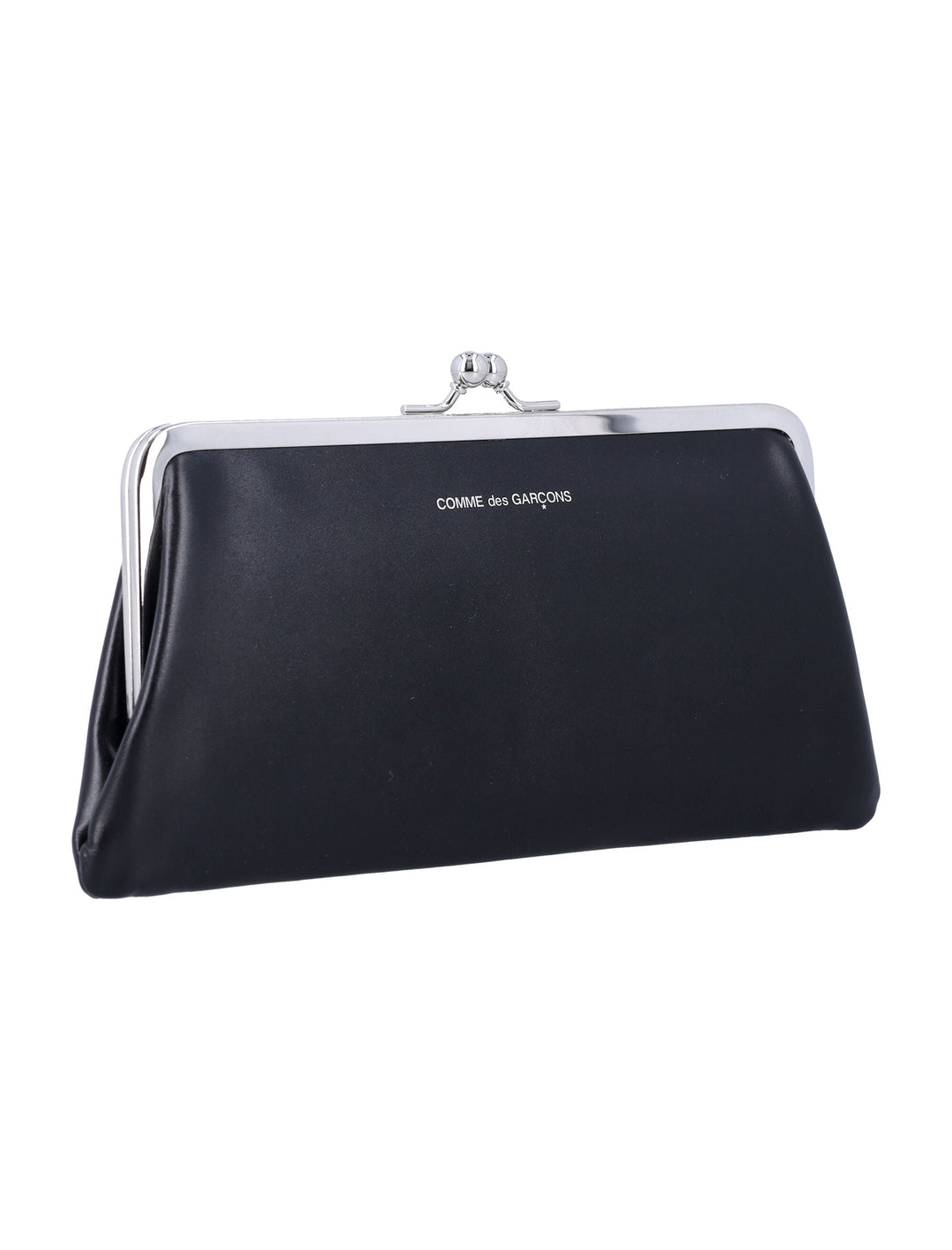 COMME DES GARÇONS WALLET Mini Kiss-Clasp Leather Purse