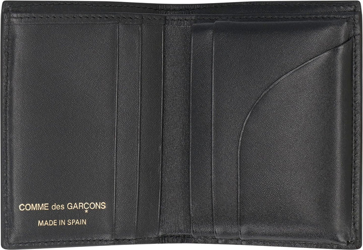 COMME DES GARÇONS WALLET Mini Leather Wallet with Polka-Dot Motif