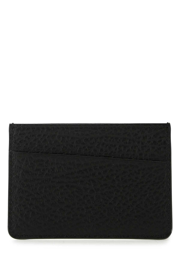 MAISON MARGIELA Mini Pebbled Calfskin Card Holder - Three Card Slots