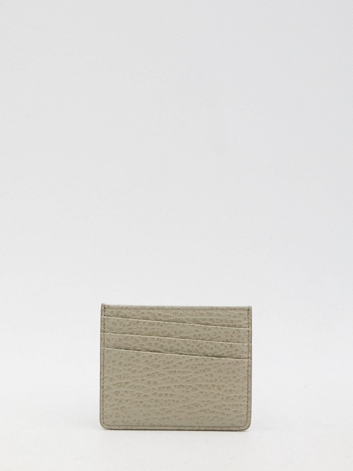 MAISON MARGIELA Grained Leather Mini Cardholder with Four Seams