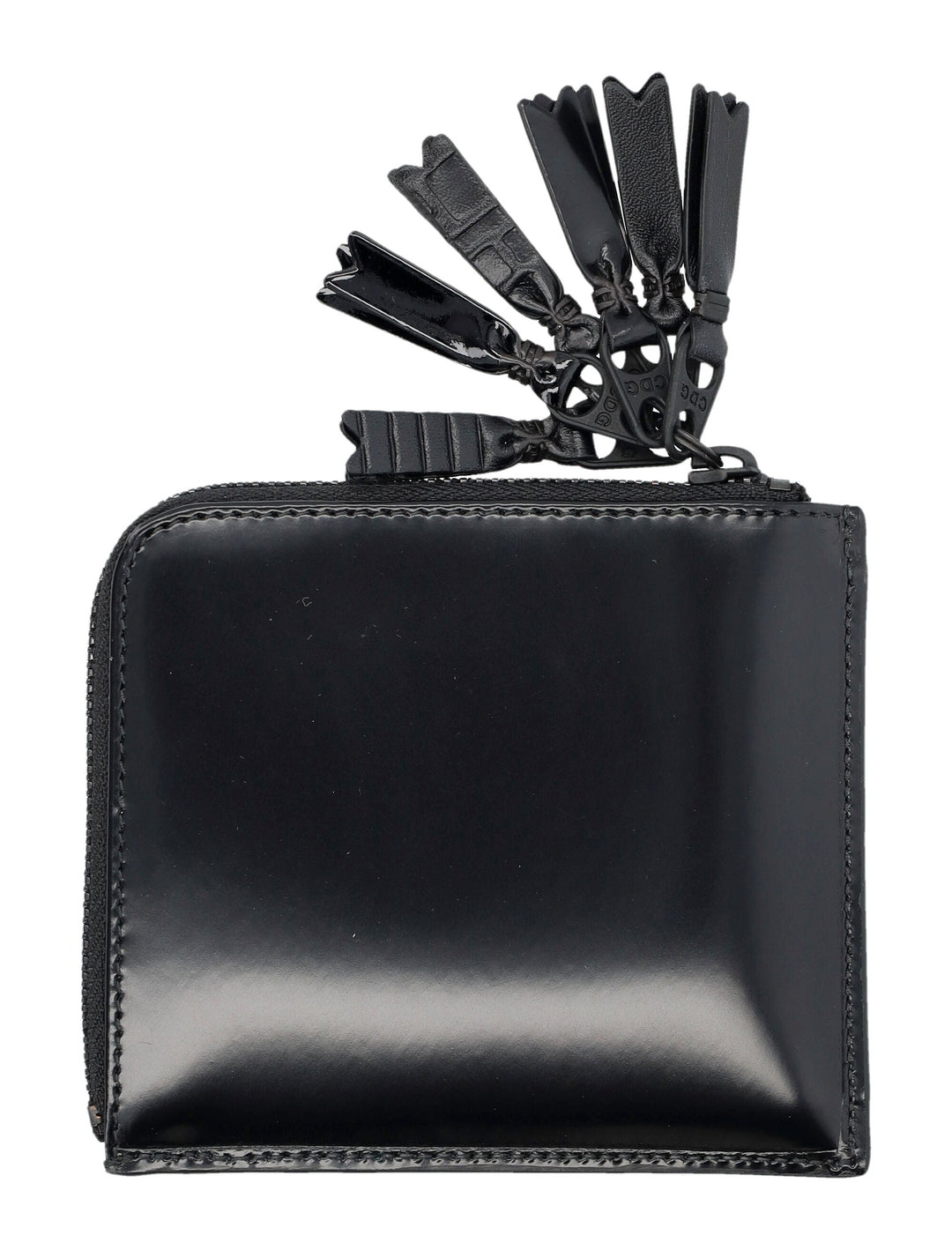 COMME DES GARÇONS WALLET Mini Zip Wallet with Charms - Fall/Winter 2025