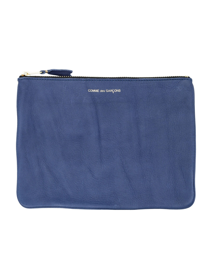 COMME DES GARÇONS WALLET Textured Leather Mini Pouch Handbag (16.5cm x 22cm)