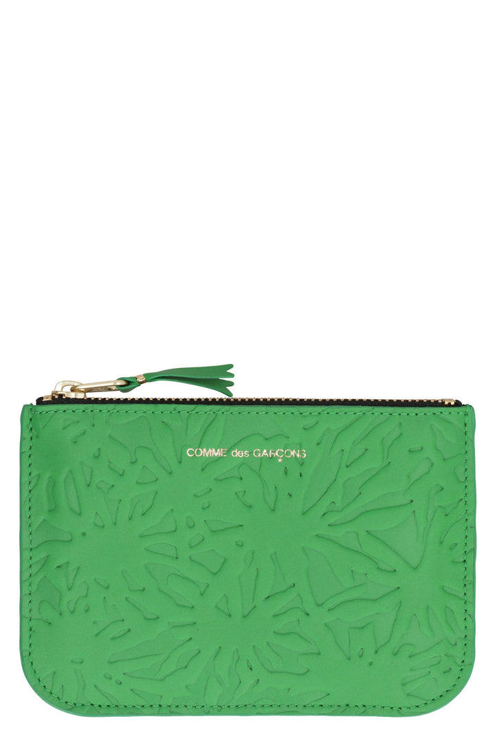 COMME DES GARÇONS WALLET Mini Leather Flat Pouch Handbag