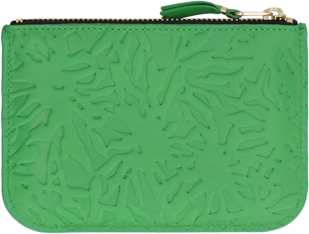 COMME DES GARÇONS WALLET Mini Leather Flat Pouch Handbag