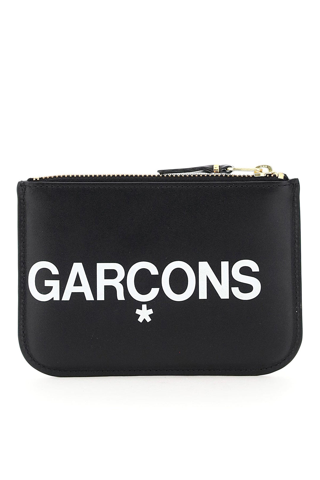 COMME DES GARÇONS WALLET Mini Leather Pouch Handbag with Logo Detail