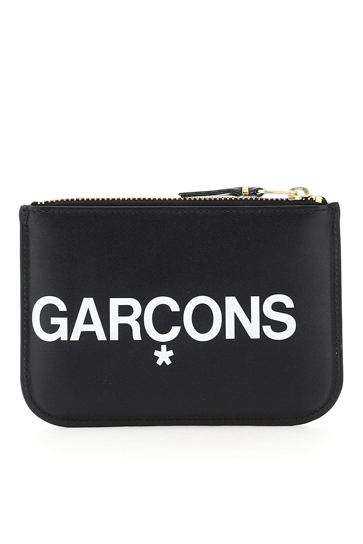 COMME DES GARÇONS WALLET Mini Leather Pouch Handbag with Logo Detail