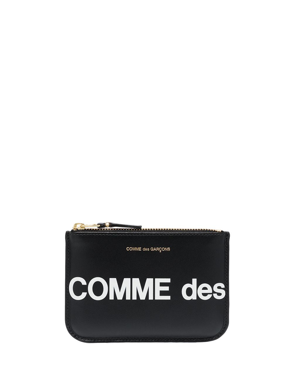 COMME DES GARÇONS PLAY Mini Leather Logo Zip Pouch Handbag