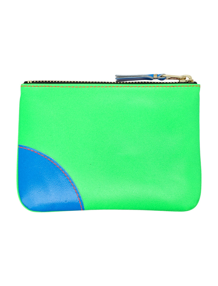 COMME DES GARÇONS WALLET Mini Color Block Leather Wallet