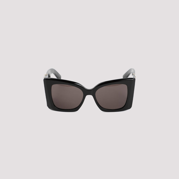 SAINT LAURENT Sleek Acetate Sunglasses with Gold Details