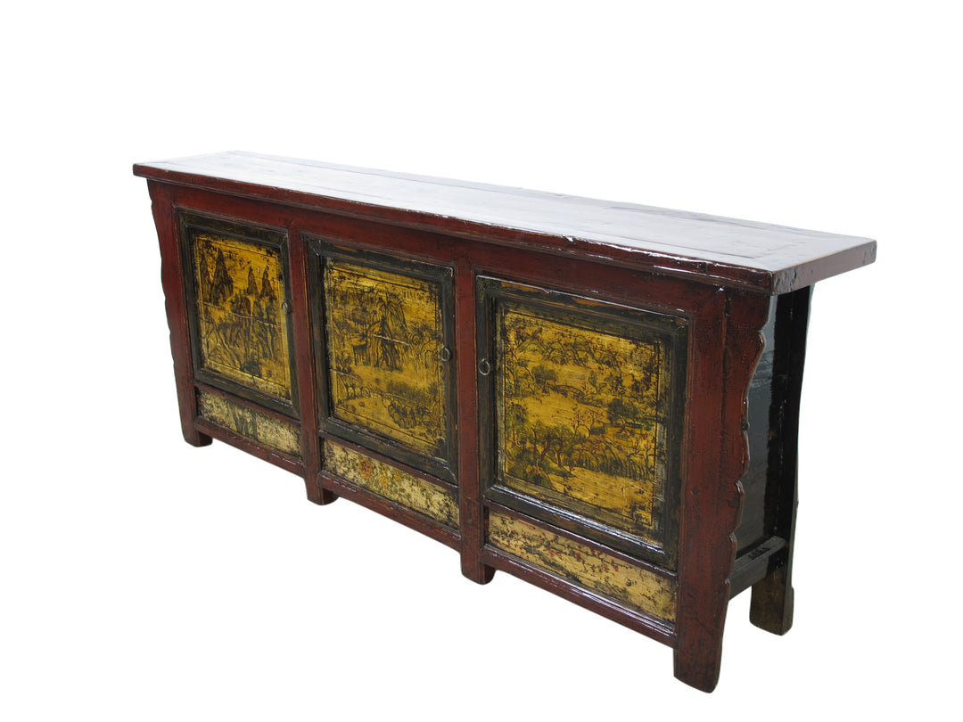 Later 19 Century 95" Long Mongolia Sideboard