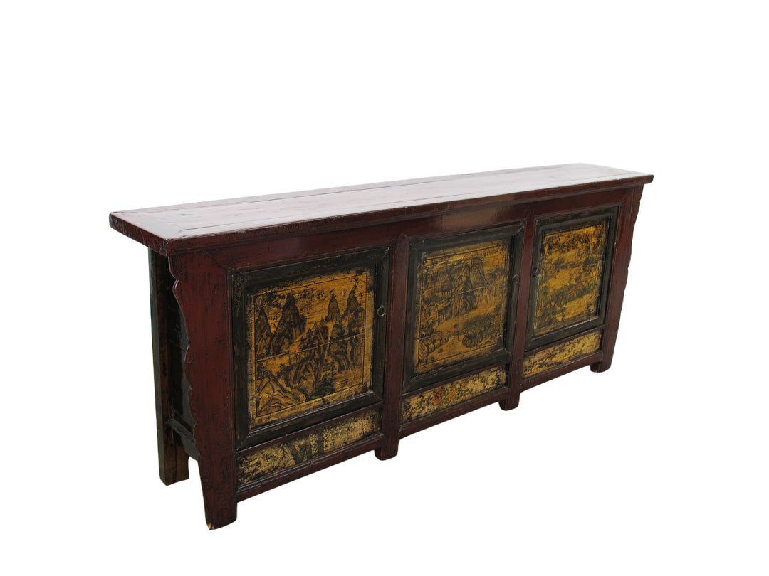 Later 19 Century 95" Long Mongolia Sideboard