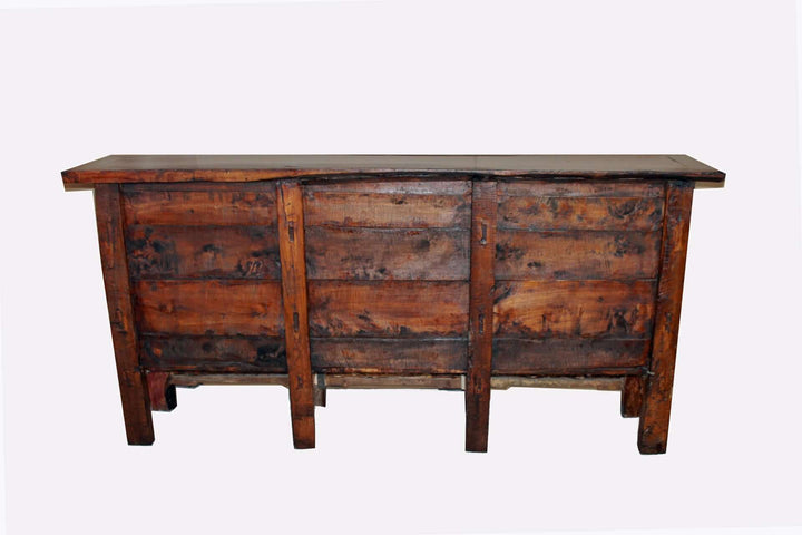 Mongolia Sideboard with Hand Painted Mountains Doors