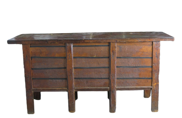 Hand Painted Antique Gansu Bedding Cabinet