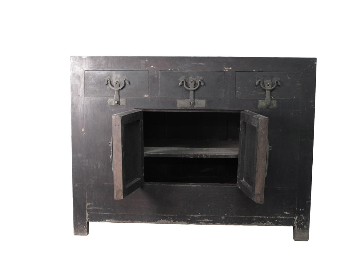 Dark Brown Antique Chinese Sideboard