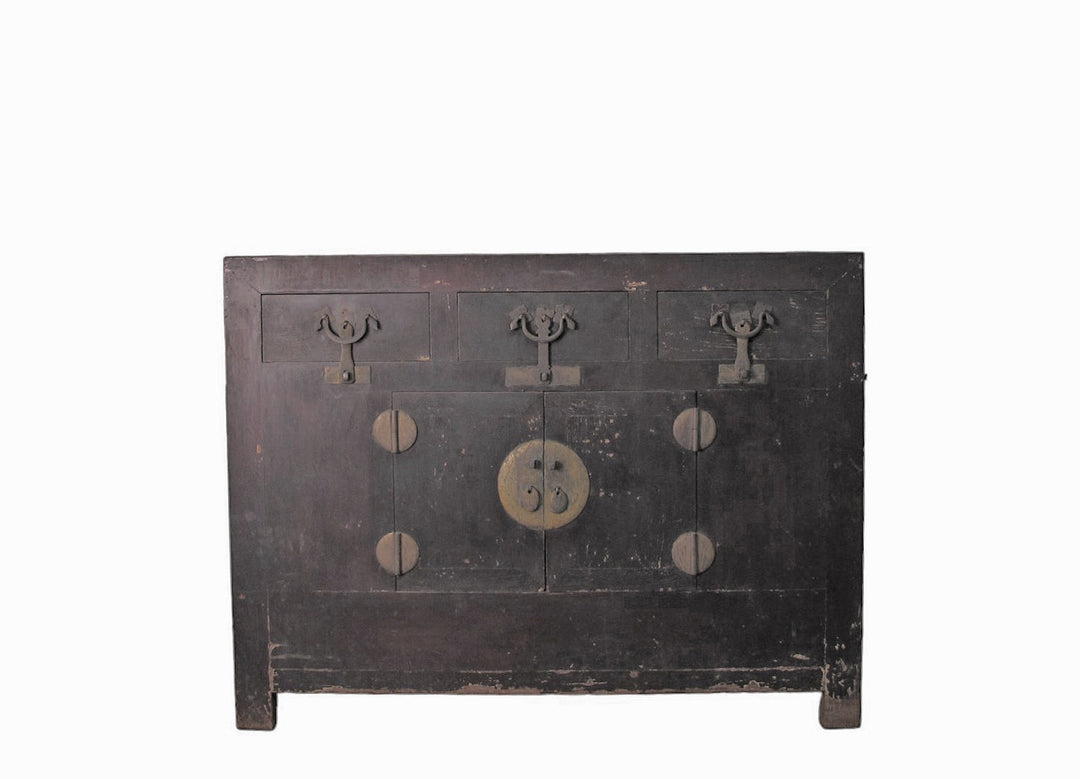 Dark Brown Antique Chinese Sideboard