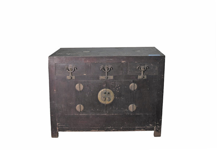 Dark Brown Antique Chinese Sideboard