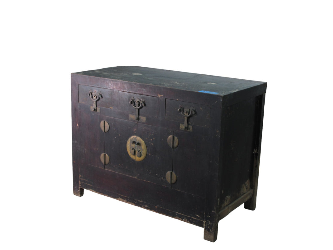 Dark Brown Antique Chinese Sideboard