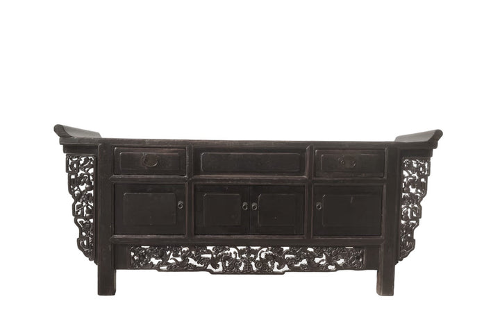 Antique Hand Carved Chinese Sideboard