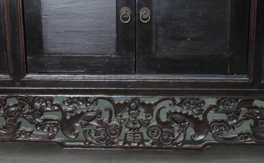 Antique Hand Carved Chinese Sideboard
