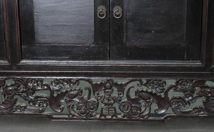 Antique Hand Carved Chinese Sideboard
