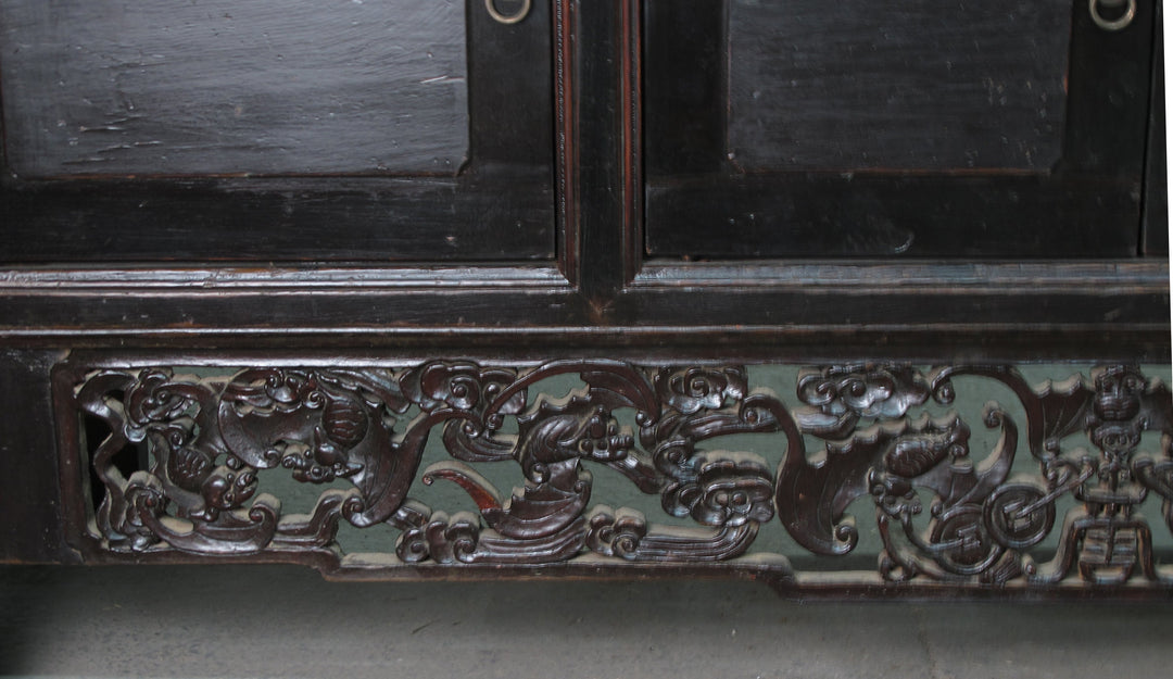 Antique Hand Carved Chinese Sideboard