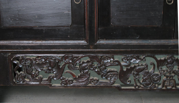 Antique Hand Carved Chinese Sideboard