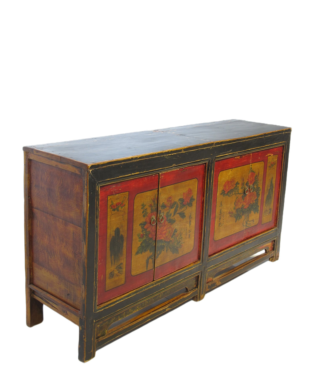 Z-Hand Painted Asian Sideboard