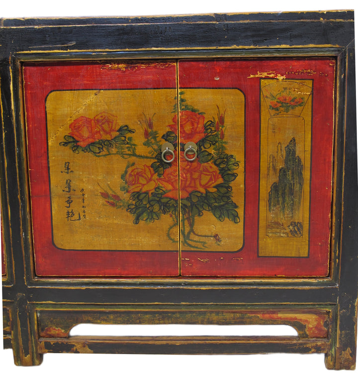 Z-Hand Painted Asian Sideboard