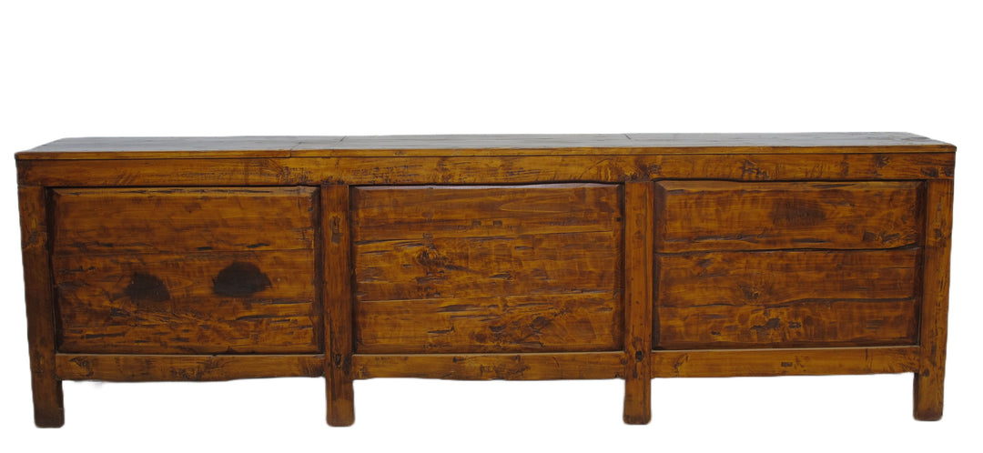 9 Feet Long Hand Painted Antique Asian Sideboard