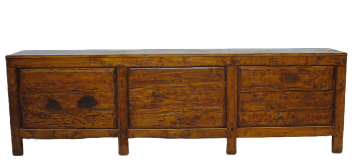 9 Feet Long Hand Painted Antique Asian Sideboard