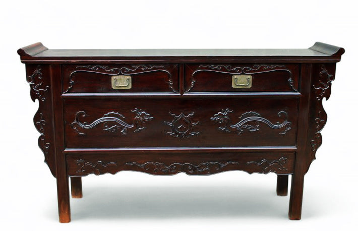 Early 21th Century Hand Carved Beijing Sideboard