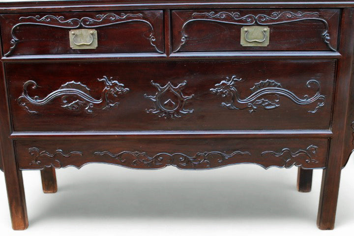Early 21th Century Hand Carved Beijing Sideboard