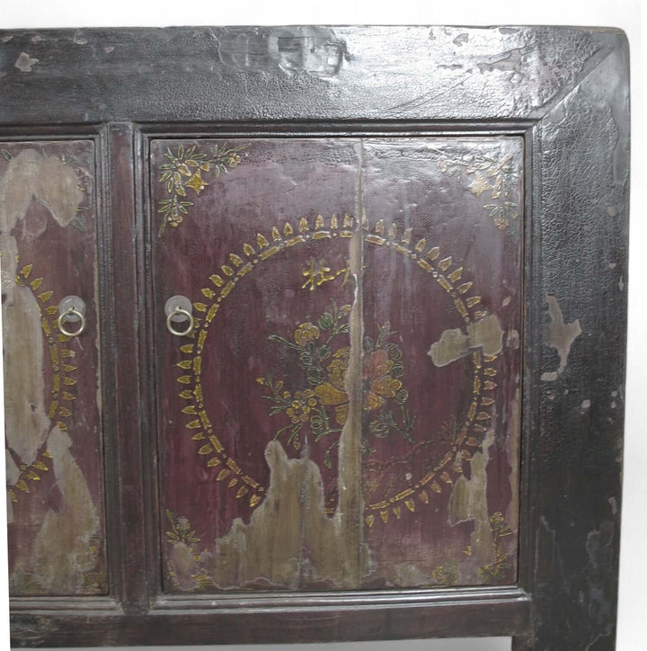 Hand Painted 4 Panel-Door Sideboard