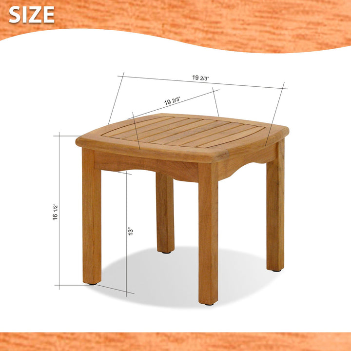 Intan Teak Side Table &amp; 2 Ninia Chairs