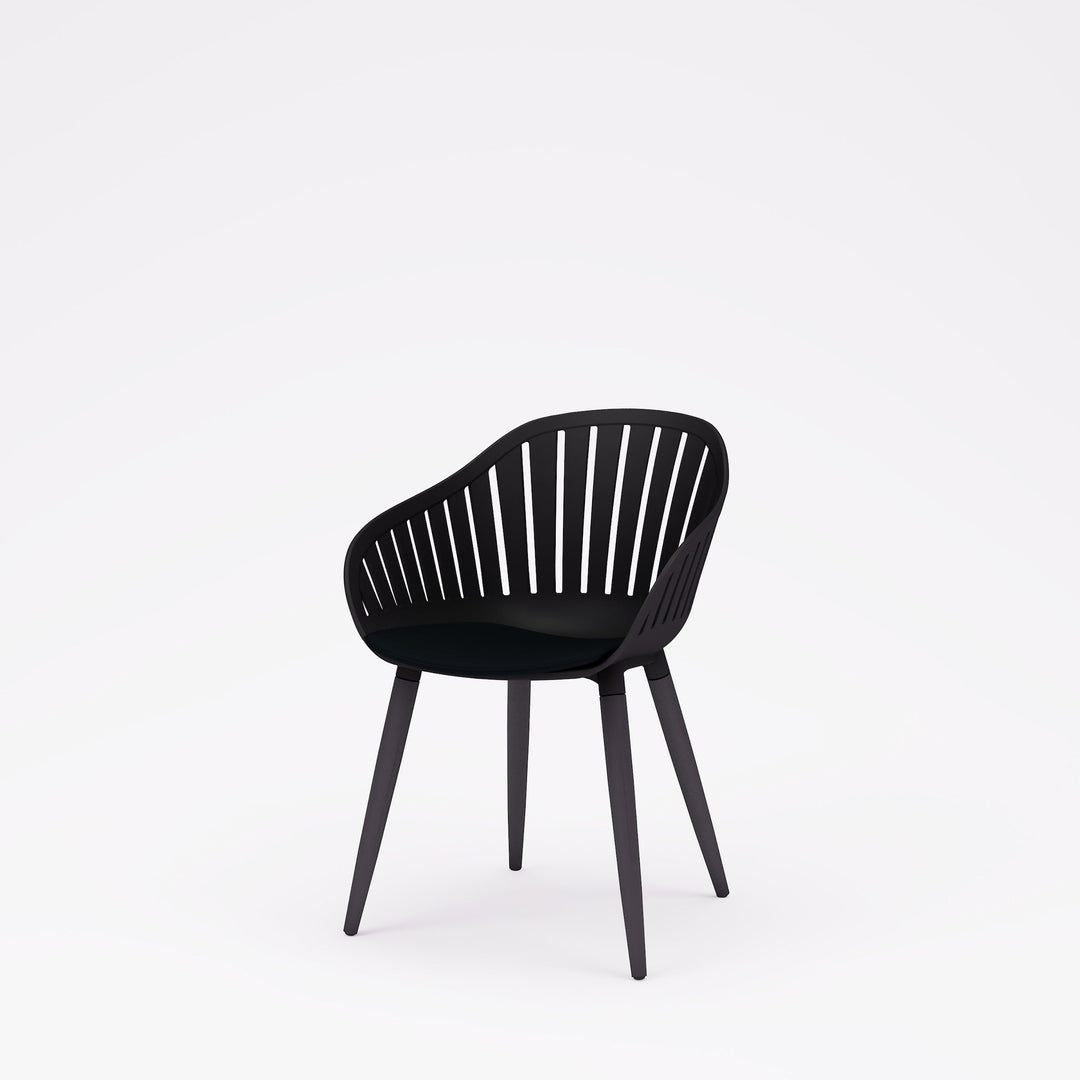 Nassau Resin and Aluminum Chairs - 4 Piece