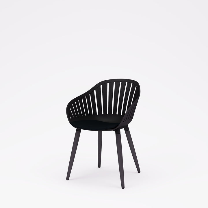Nassau Resin and Aluminum Chairs - 4 Piece