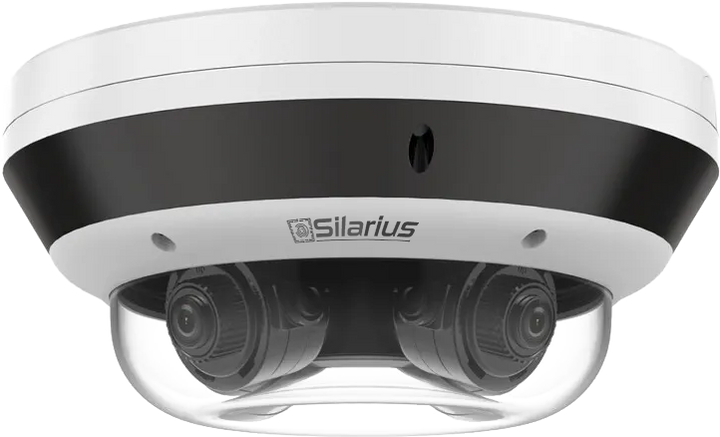 Silarius Pro Series SIL-MSD16MP288 16MP Outdoor Multisensor Network Dome Camera with Four 2.8-8mm Lenses &amp; Night Vision (NDAA Compliant)