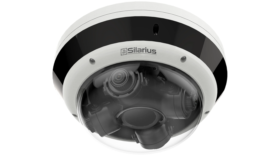 Silarius Pro Series SIL-MSD16MP288 16MP Outdoor Multisensor Network Dome Camera with Four 2.8-8mm Lenses &amp; Night Vision (NDAA Compliant)