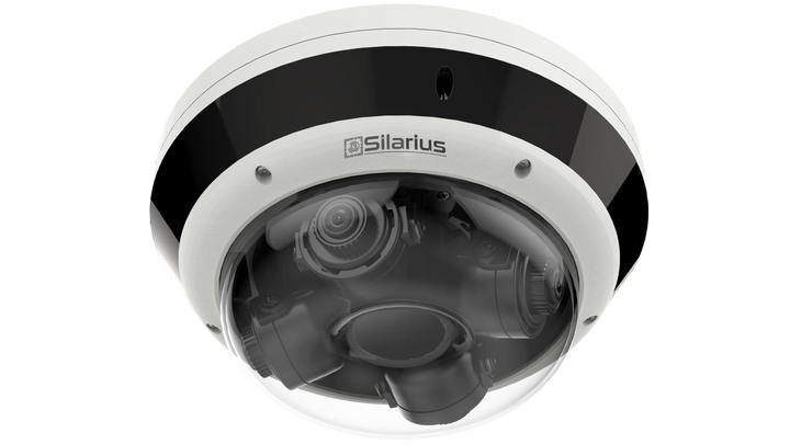 Silarius Pro Series SIL-MSD16MP288 16MP Outdoor Multisensor Network Dome Camera with Four 2.8-8mm Lenses &amp; Night Vision (NDAA Compliant)