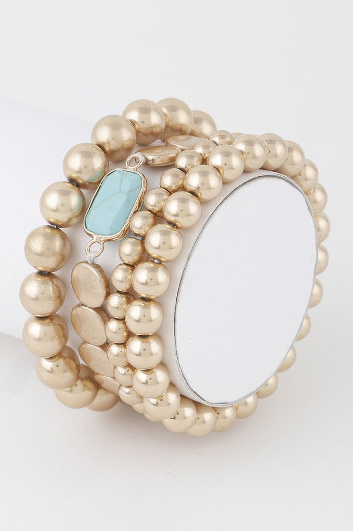 SOHO Stone Pendant Beaded Bracelet - New Collection PARIS LE MARAIS - BYMANYC ® New York