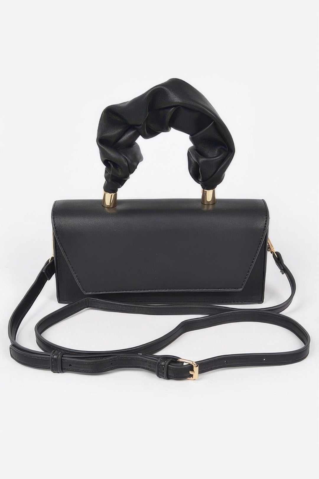 SOHO Wrinkled Handle Flap Clutch - New Collection Los Angeles - BYMANYC ® New York