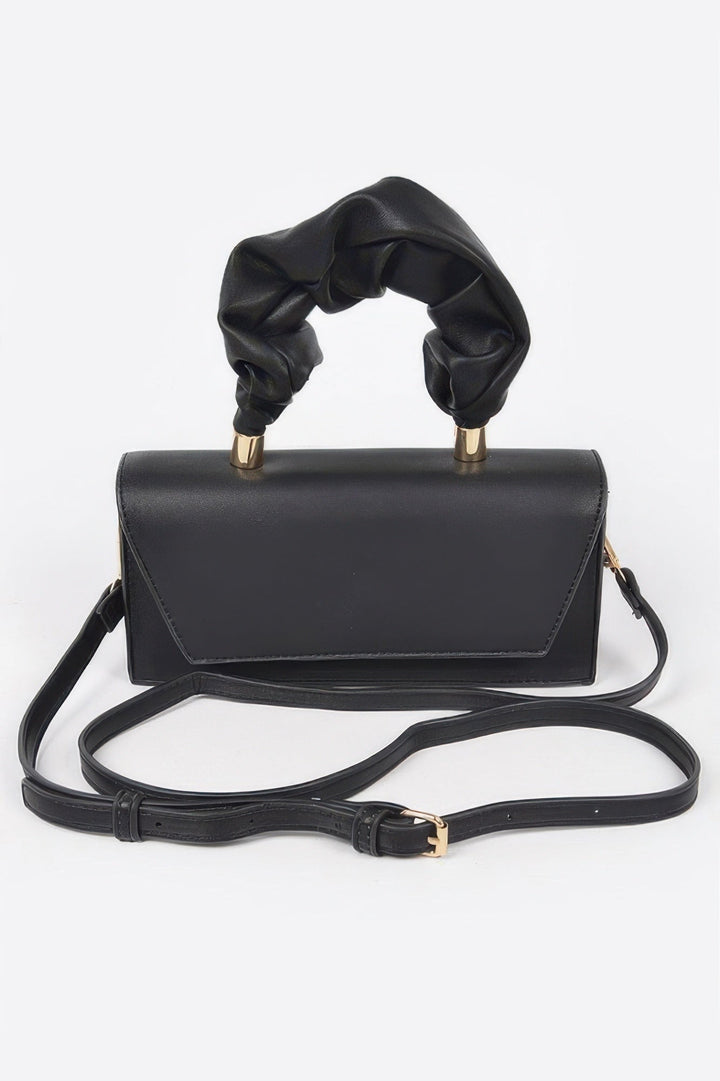 SOHO Wrinkled Handle Flap Clutch - New Collection Los Angeles - BYMANYC ® New York