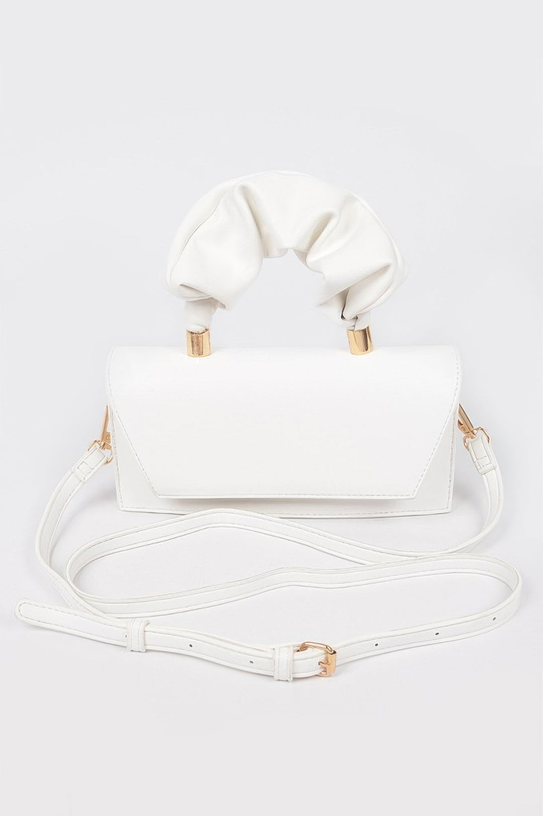 SOHO Wrinkled Handle Flap Clutch - New Collection Los Angeles - BYMANYC ® New York