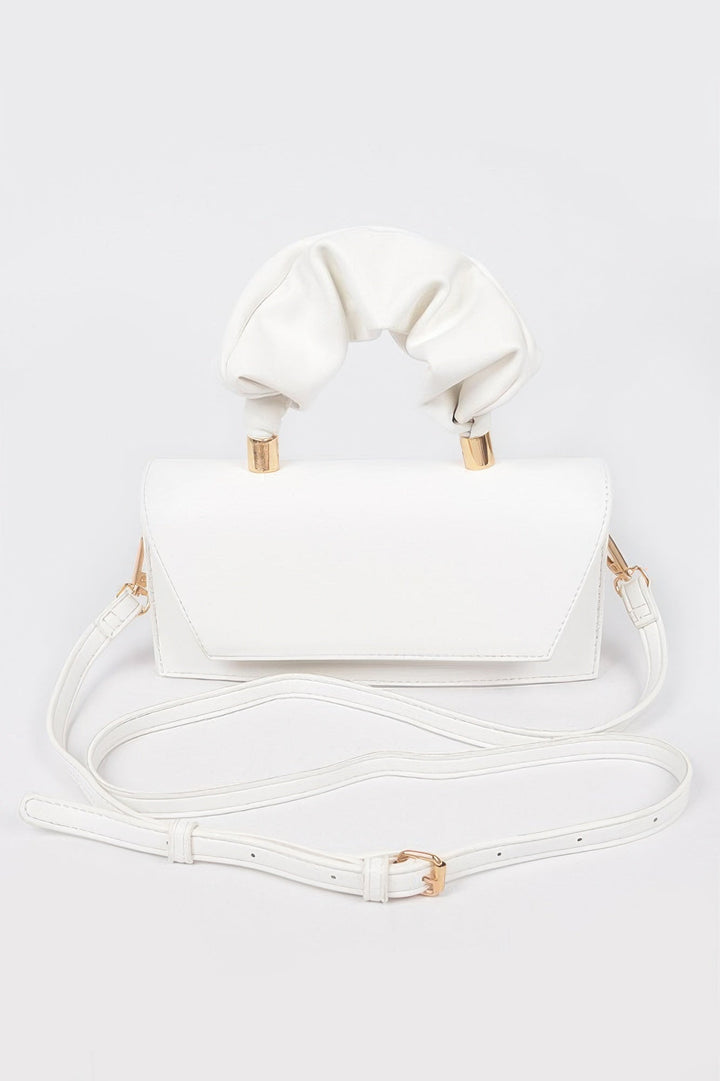 SOHO Wrinkled Handle Flap Clutch - New Collection Los Angeles - BYMANYC ® New York