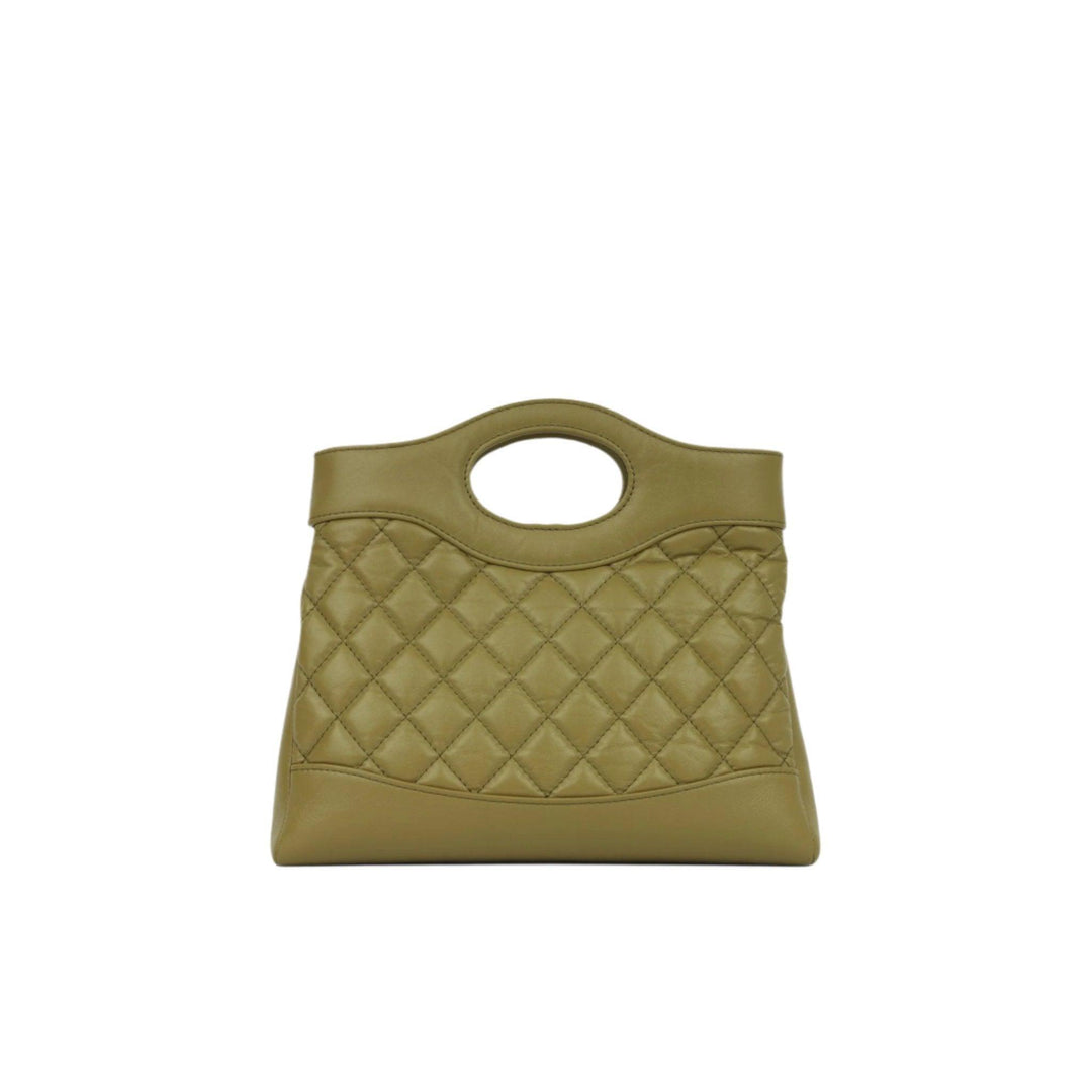 Chanel  Shiny Crumpled Calfskin Quilted Mini 31 Shopping Bag