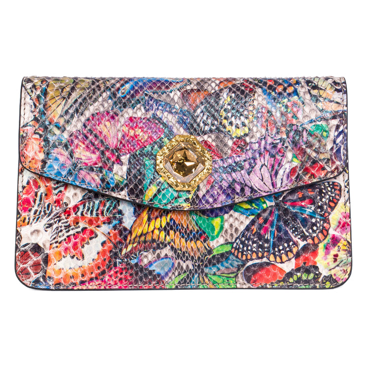 Butterfly Clutch  With Custom Swarovski Stone