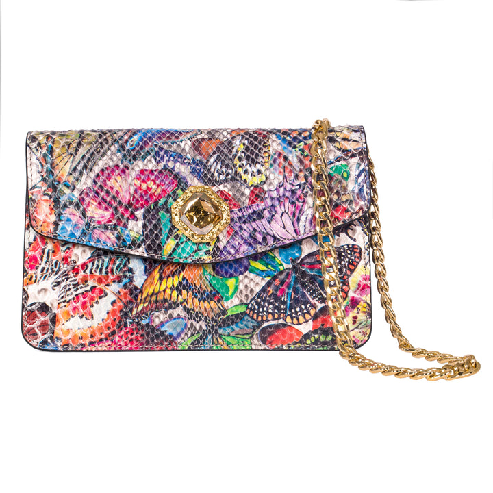 Butterfly Clutch  With Custom Swarovski Stone