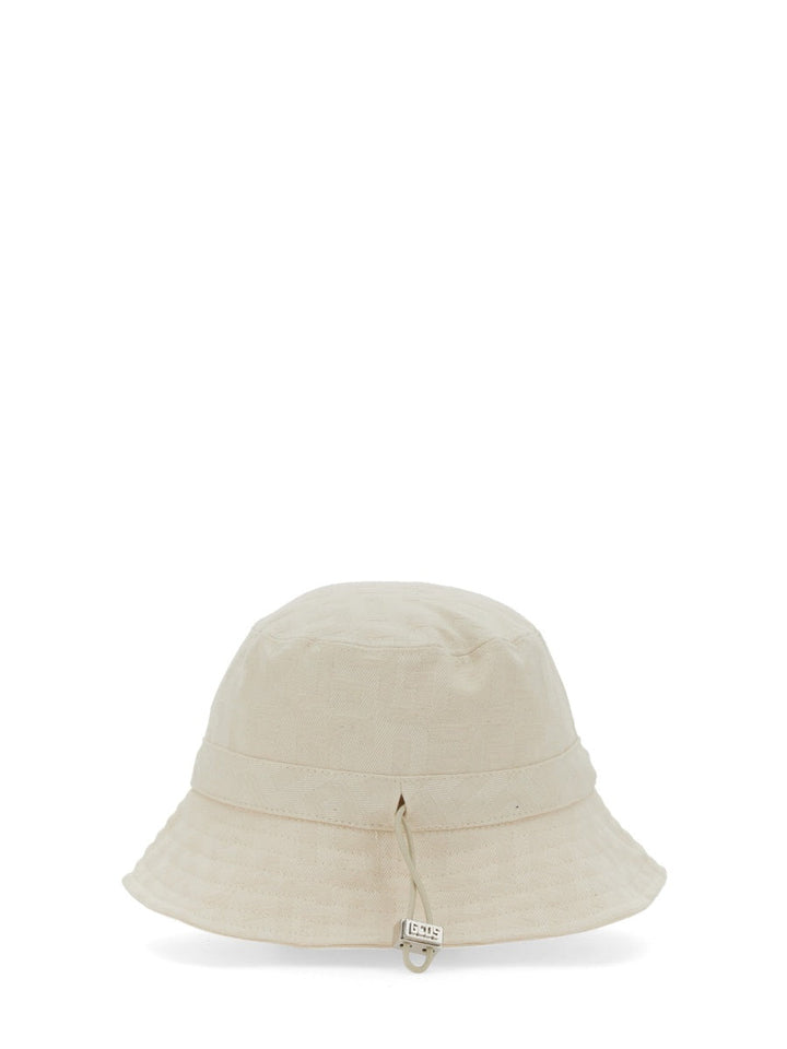 GCDS Monogram Bucket Hat with Adjustable Drawstring