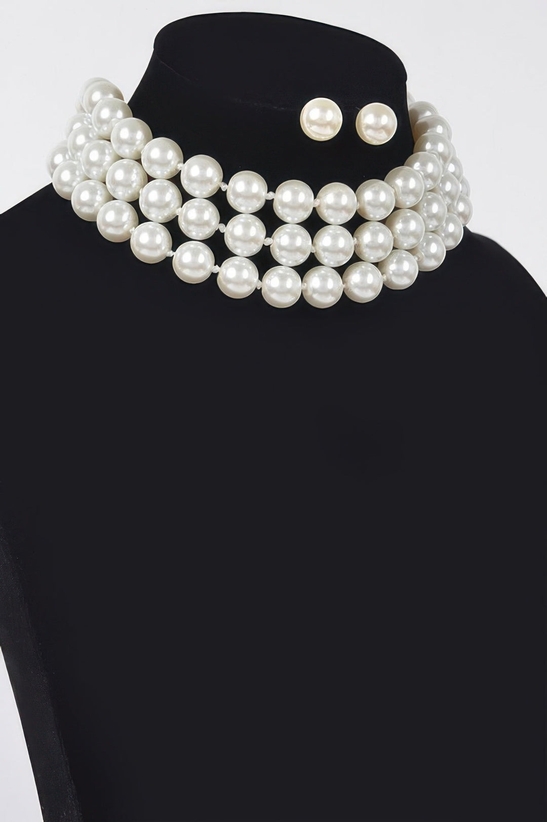 SUTTON PLACE Faux Pearl Necklace &amp; Earring Set: BYMANYC ® New York