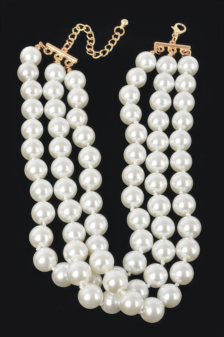 SUTTON PLACE Faux Pearl Necklace &amp; Earring Set: BYMANYC ® New York